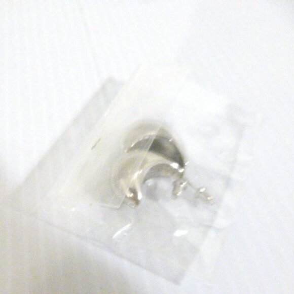 .925 TEARDROP Earrings Silver Tone w/ .925 Posts & Gift Pouch Stocking Stuffer - Picture 4 of 10